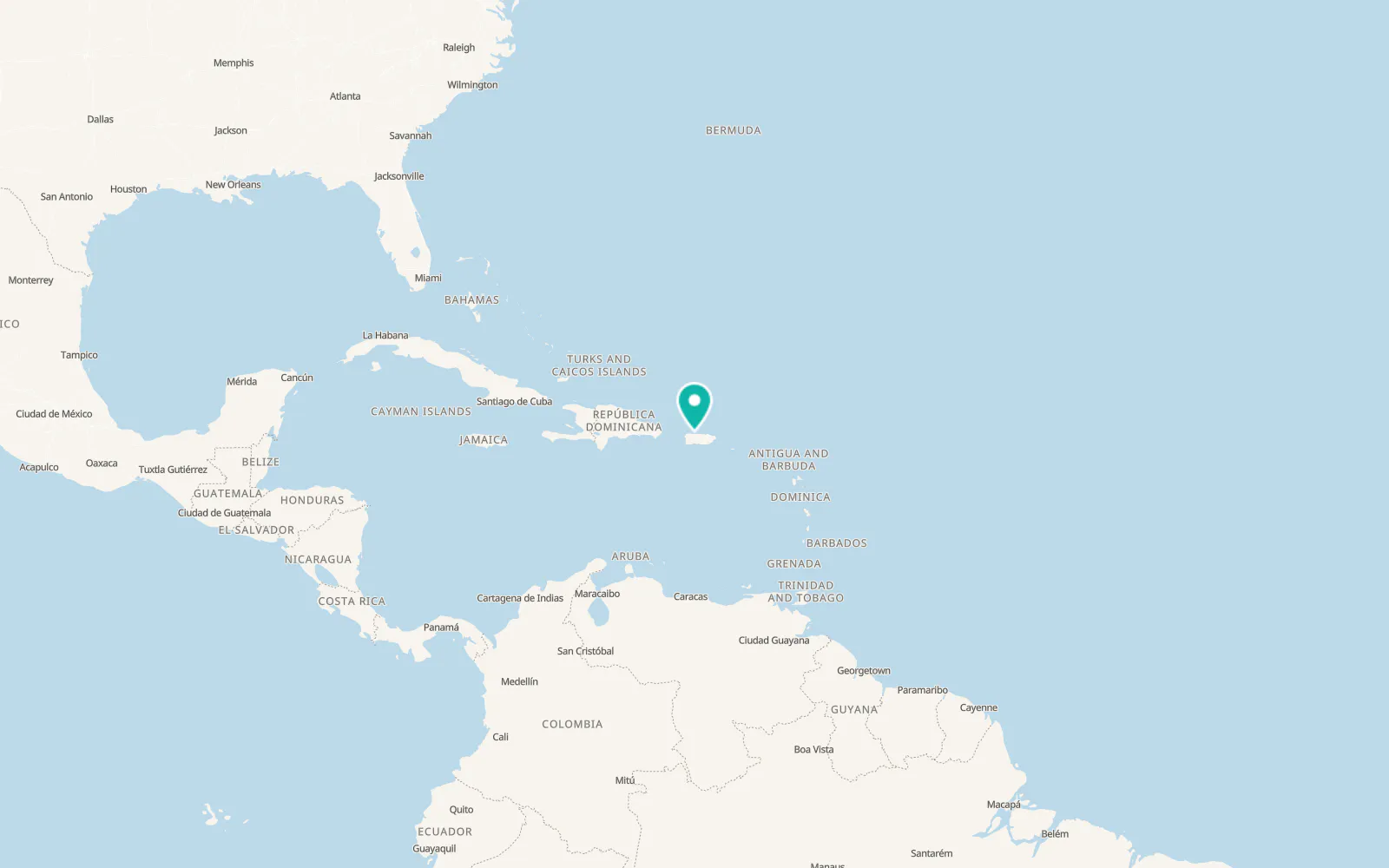 Map of Arecibo