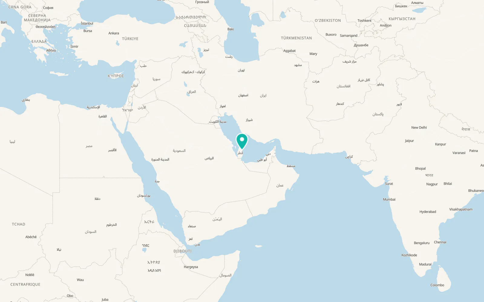 Map of Az̧ Z̧a‘āyin