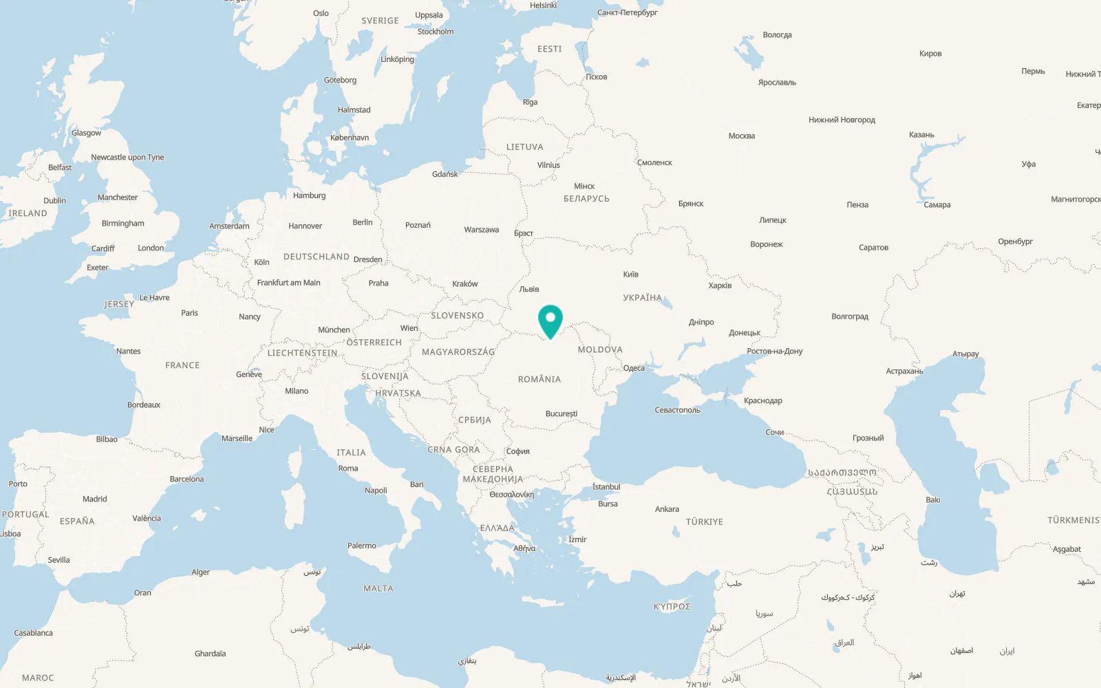 Map of Fundu Moldovei
