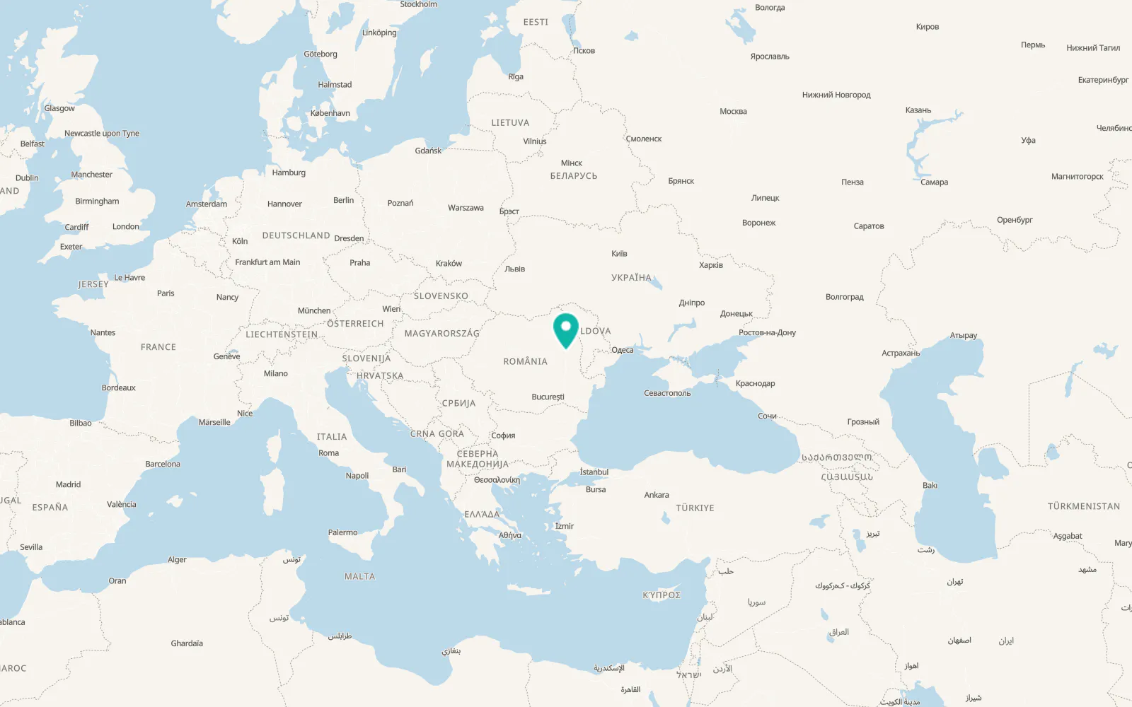 Map of Găiceana