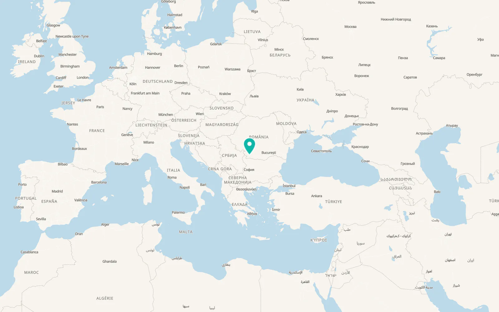 Map of Galiciuica