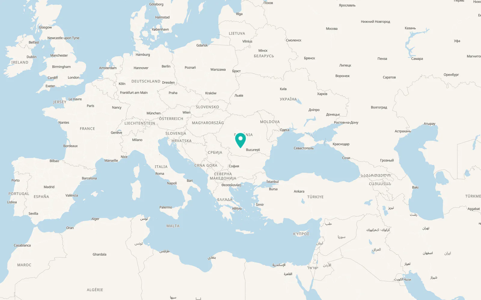 Map of Găneasa