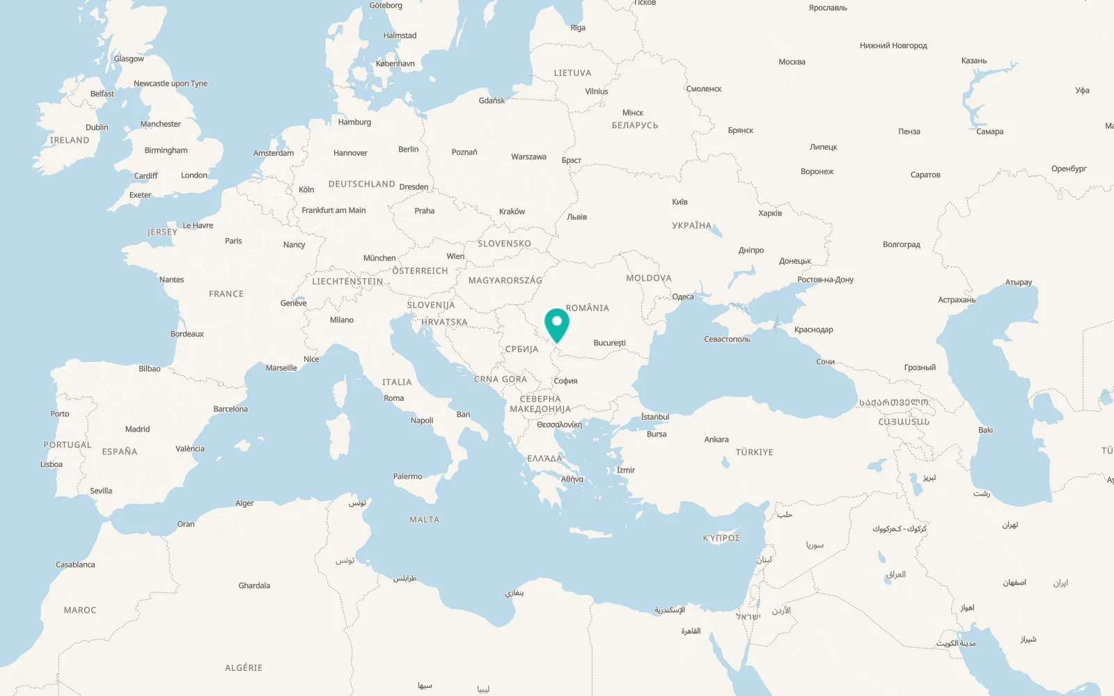 Map of Gârla-Mare