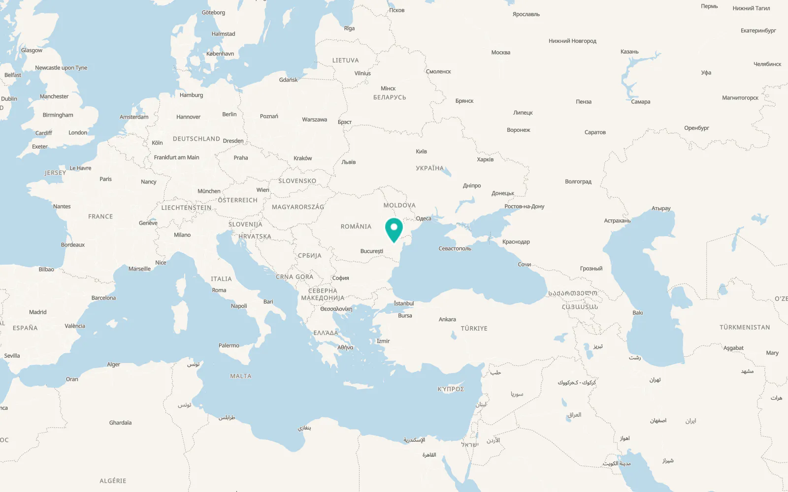 Map of Gârliciu