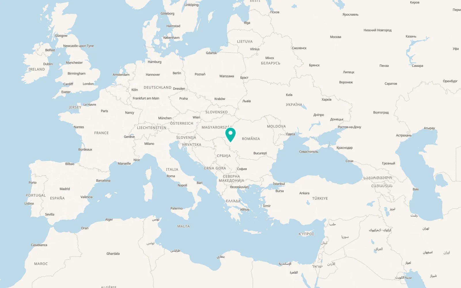 Map of Gherteniș