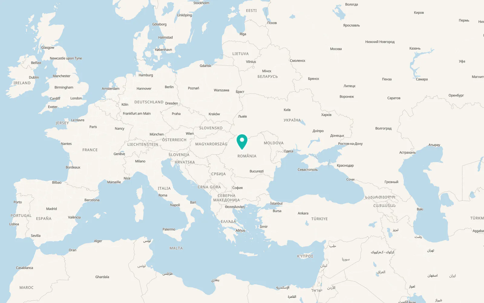 Map of Gligorești