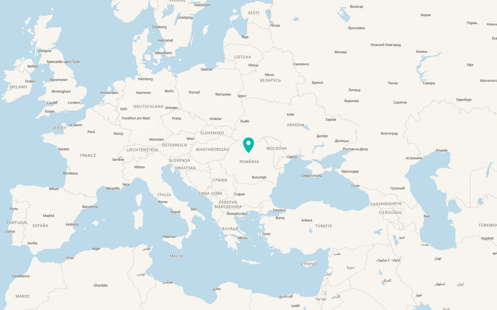 Map of Glodeni