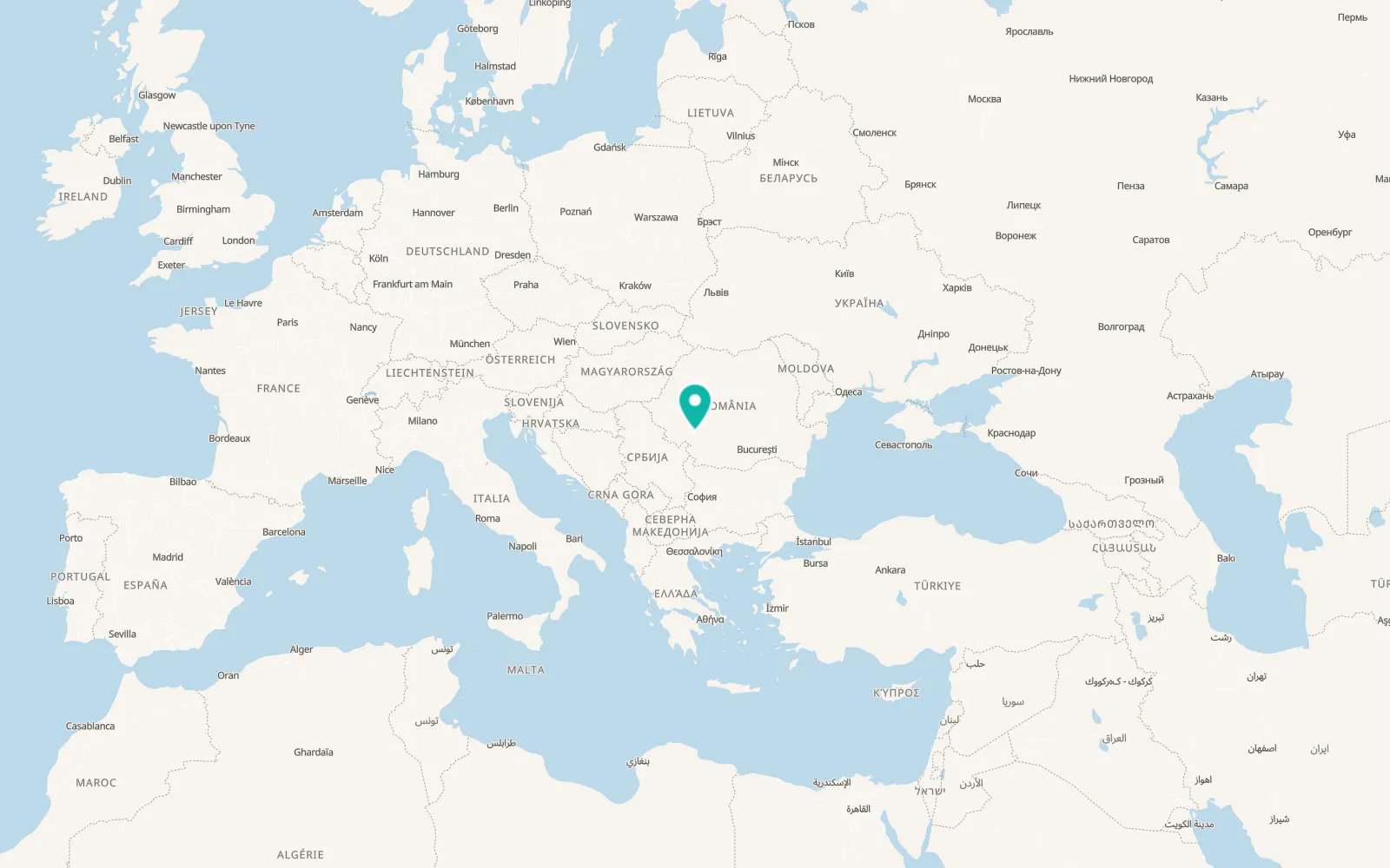 Map of Godineşti
