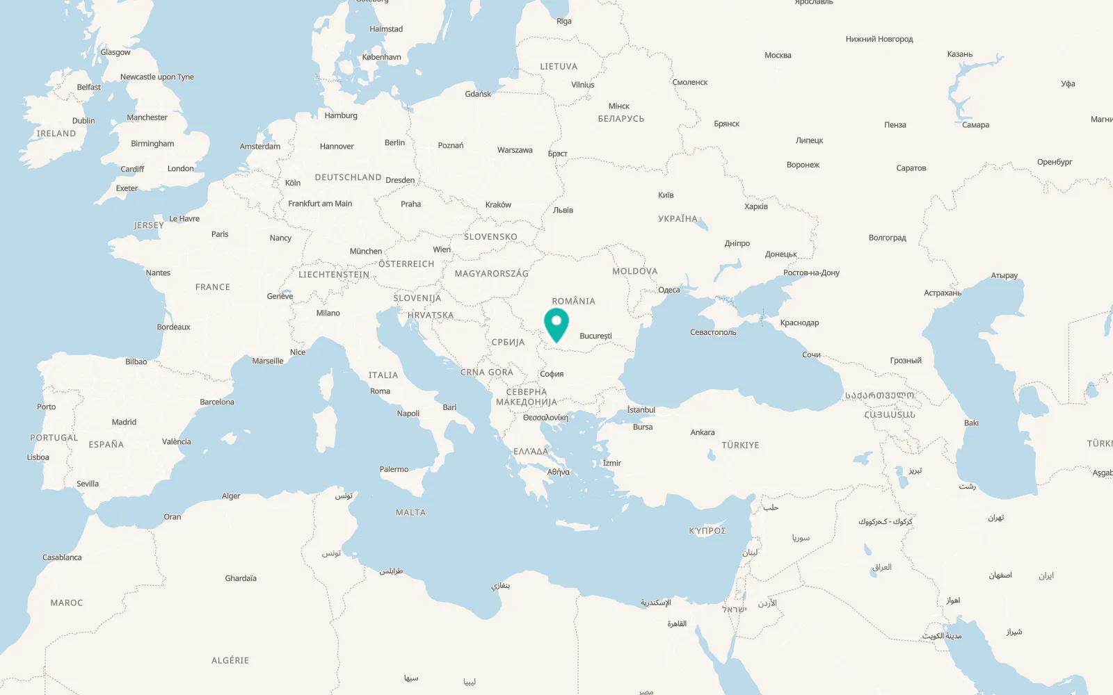 Map of Goicea