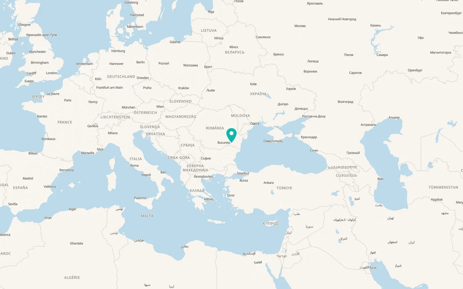 Map of Grădiştea