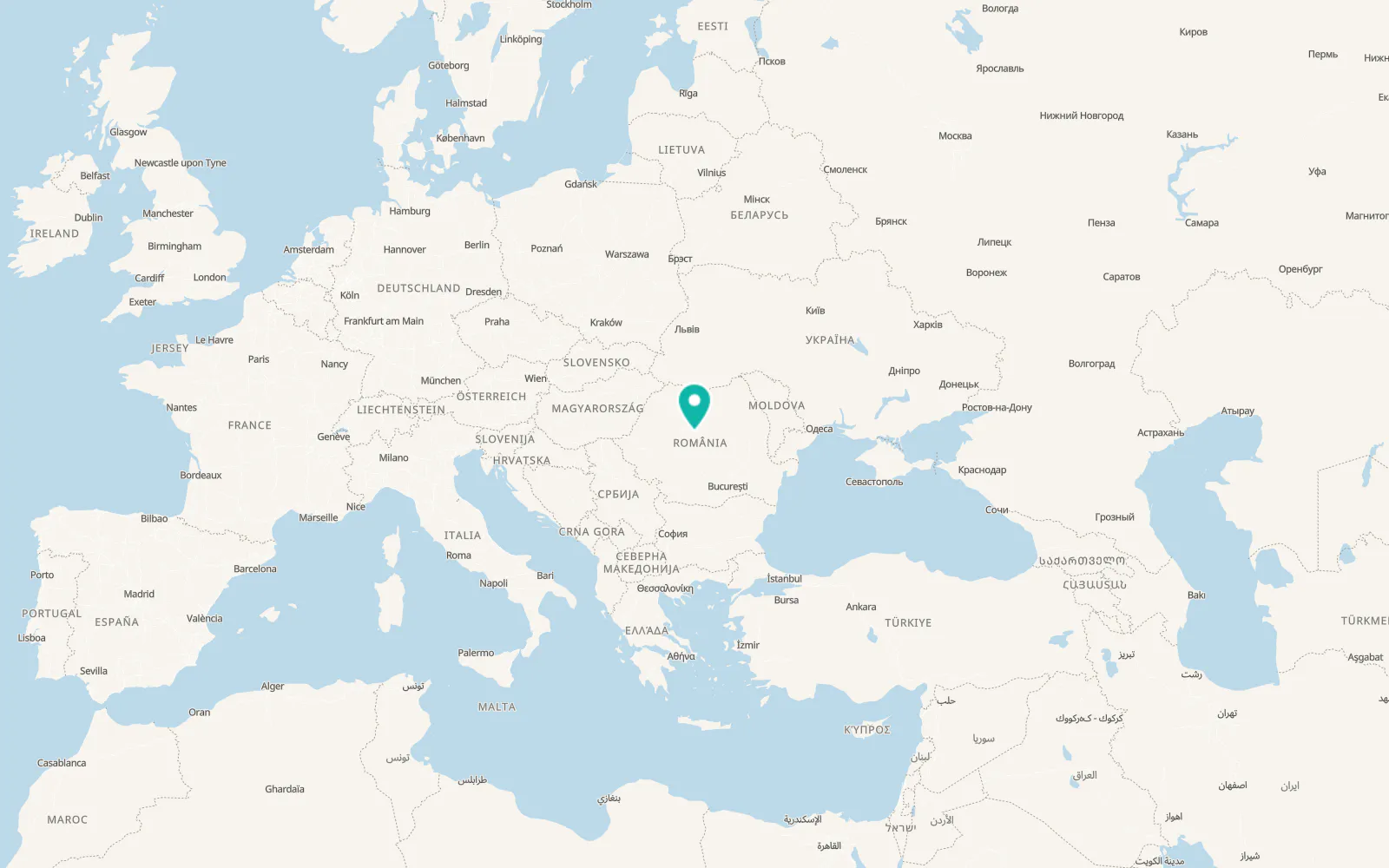 Map of Hărănglab