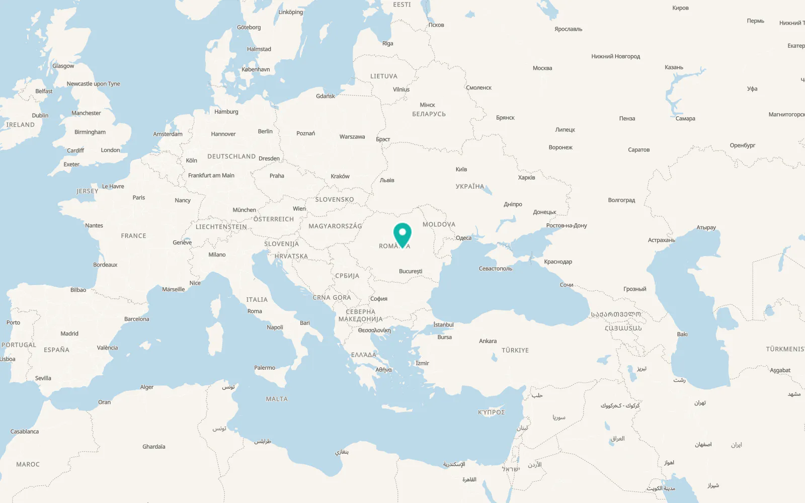 Map of Holbav