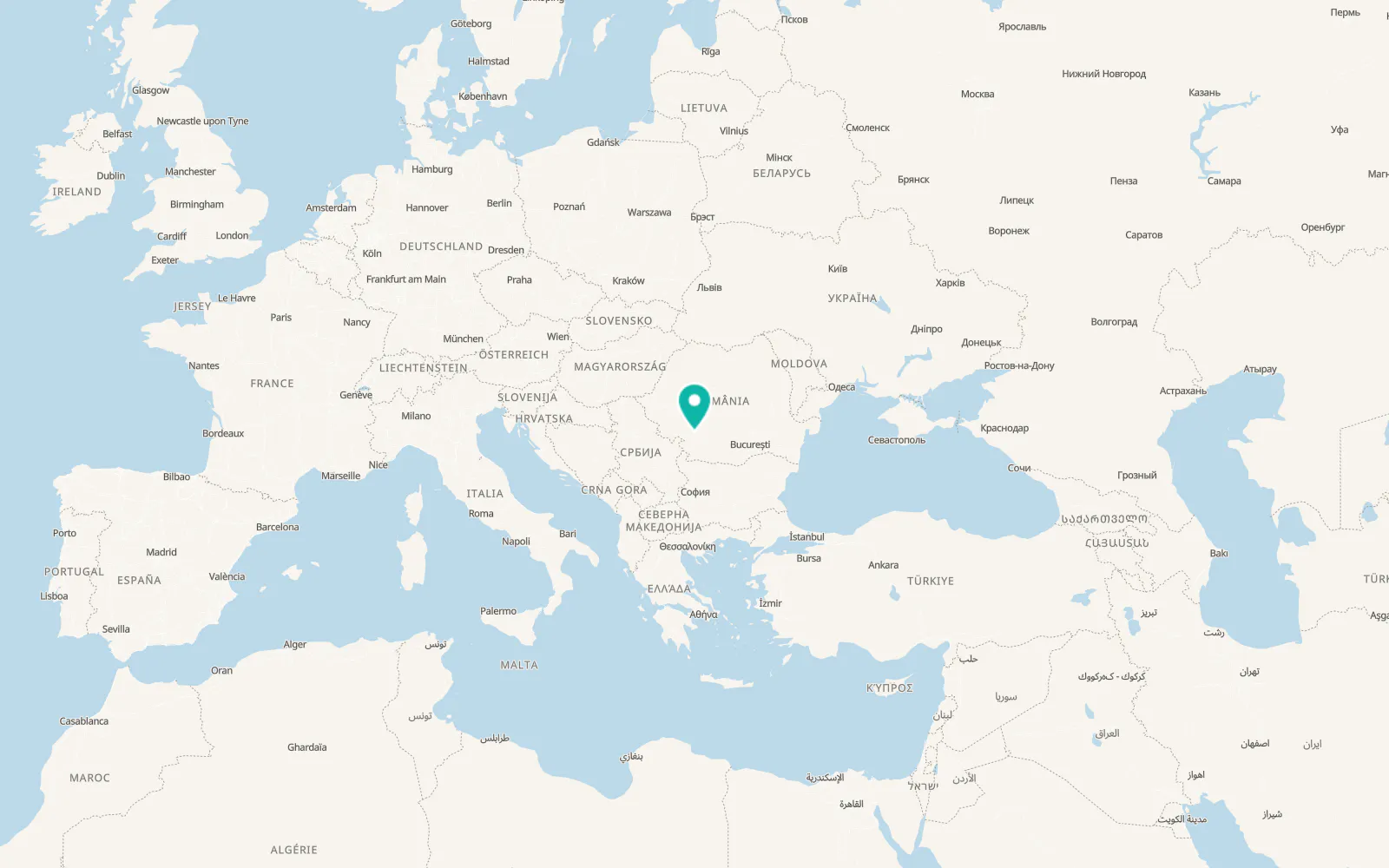 Map of Hotăroasa