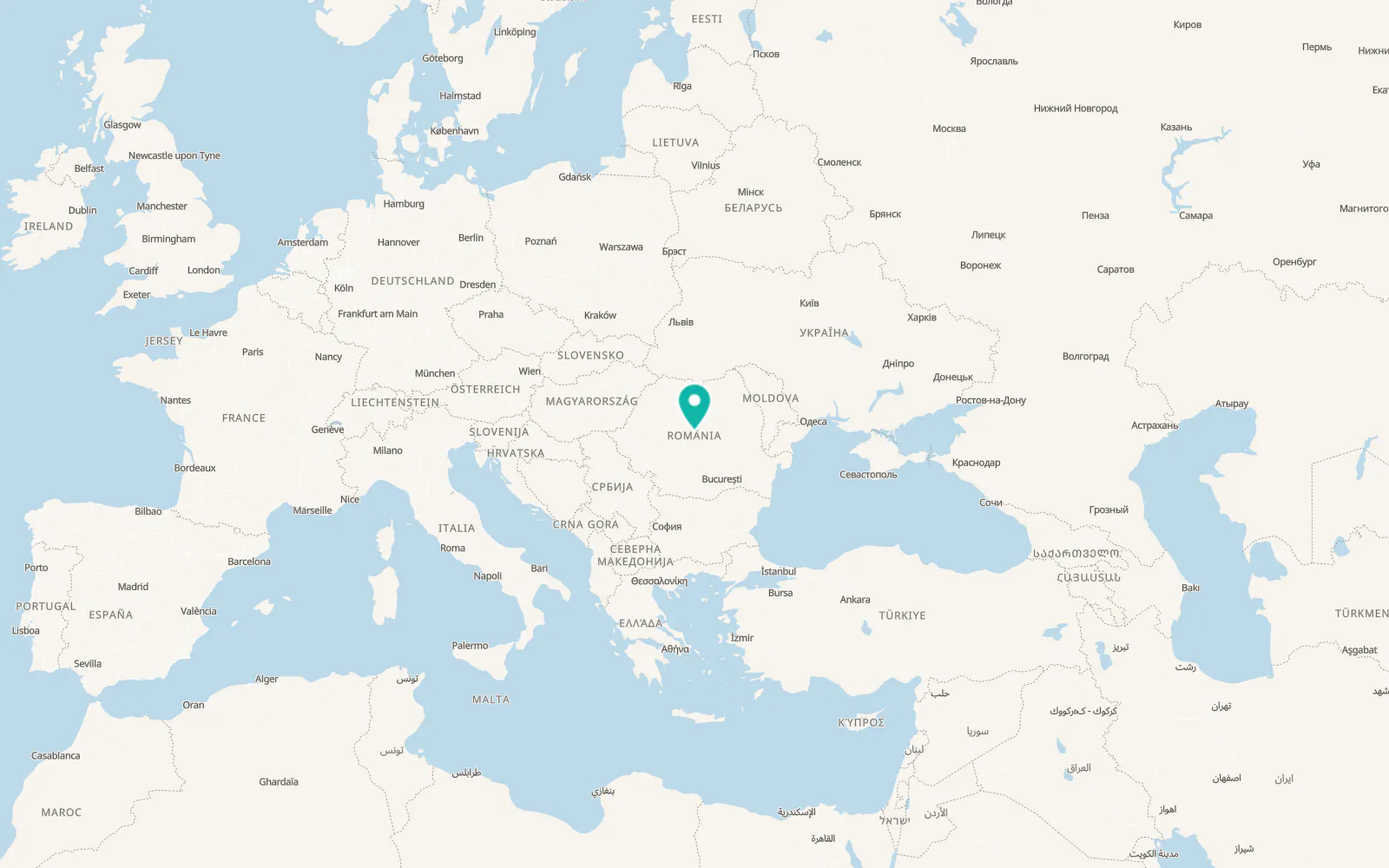 Map of Iacobeni