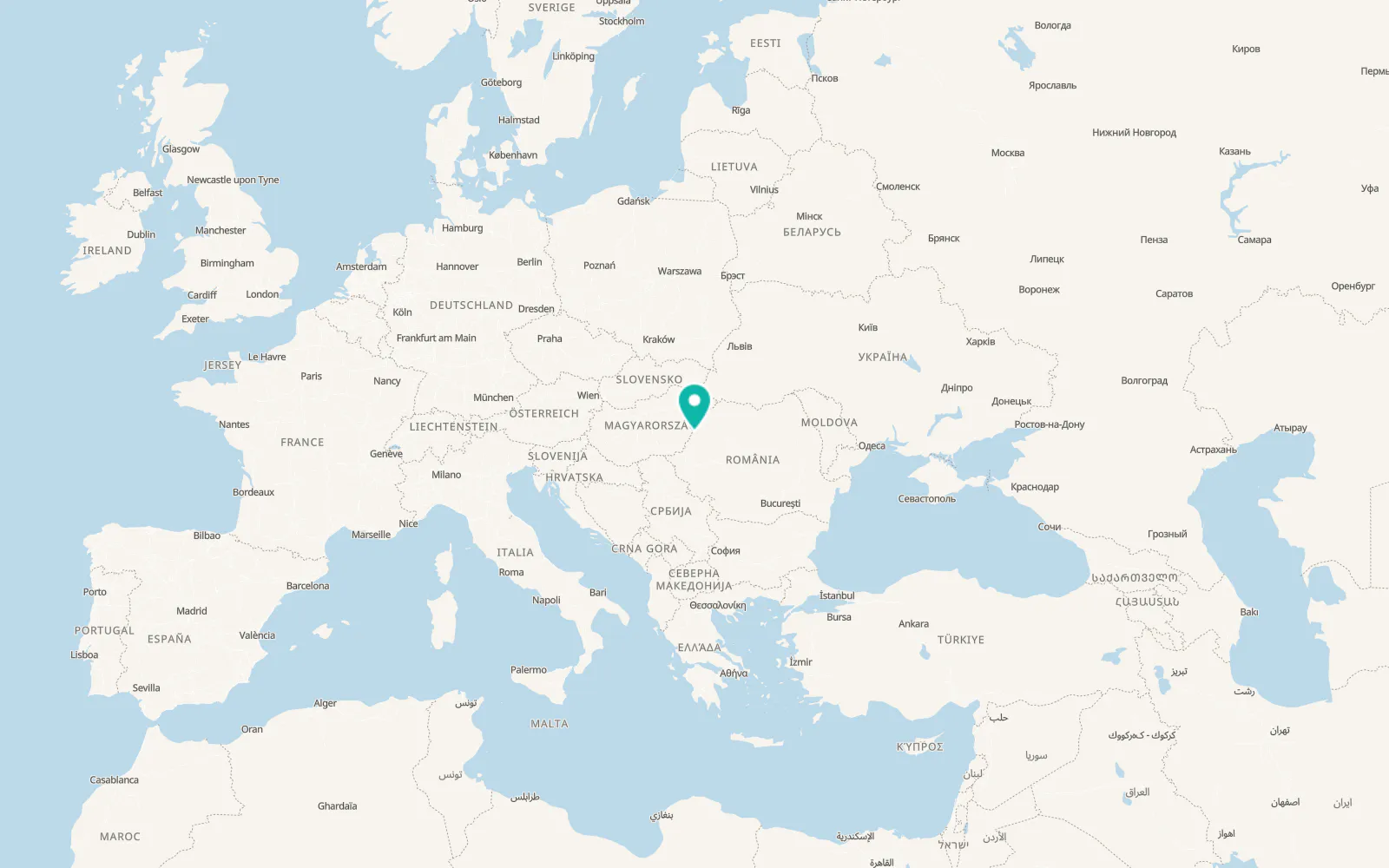 Map of Inand