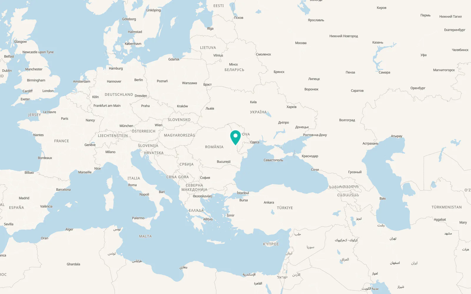 Map of Jorăşti