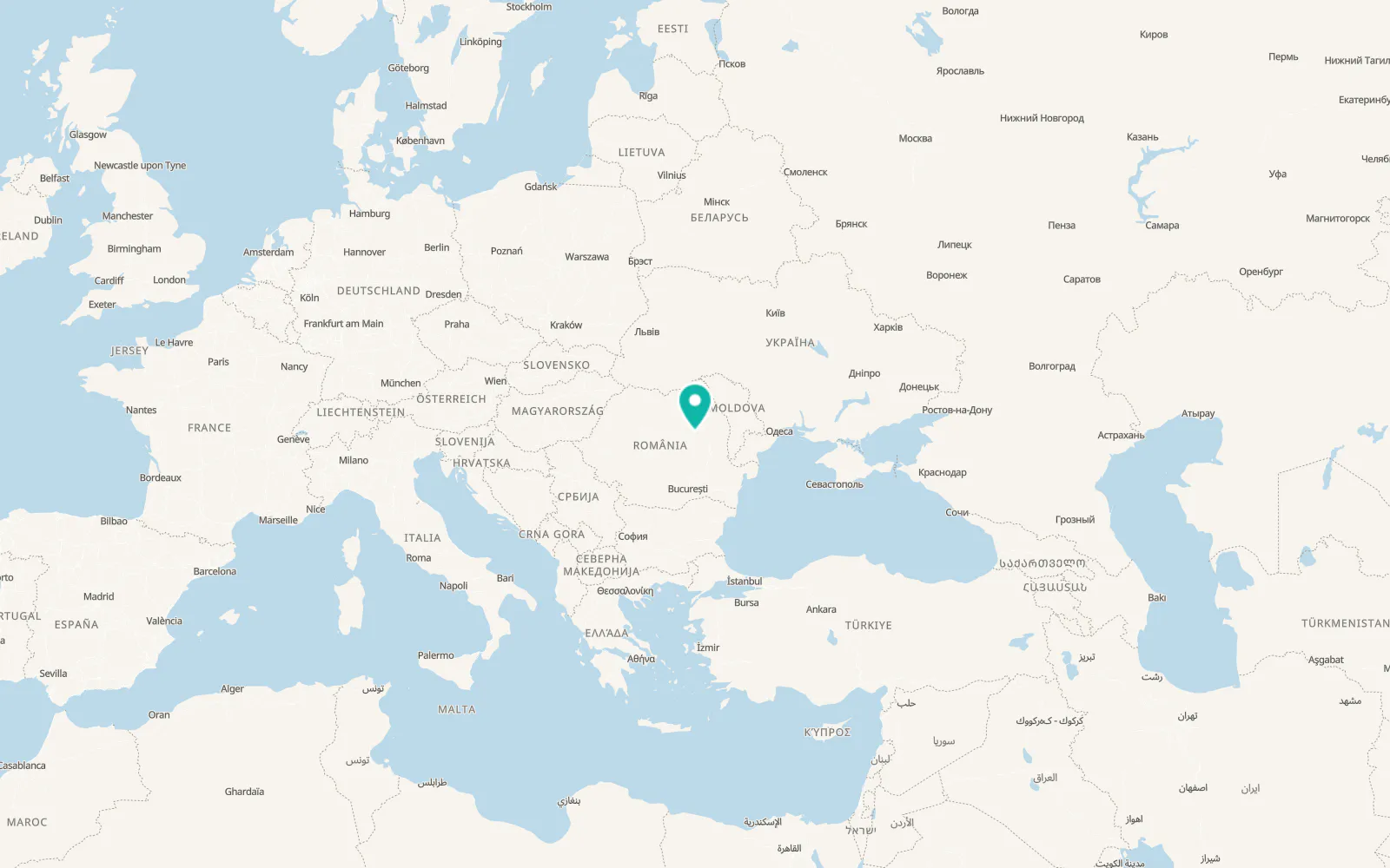 Map of Lăpoș