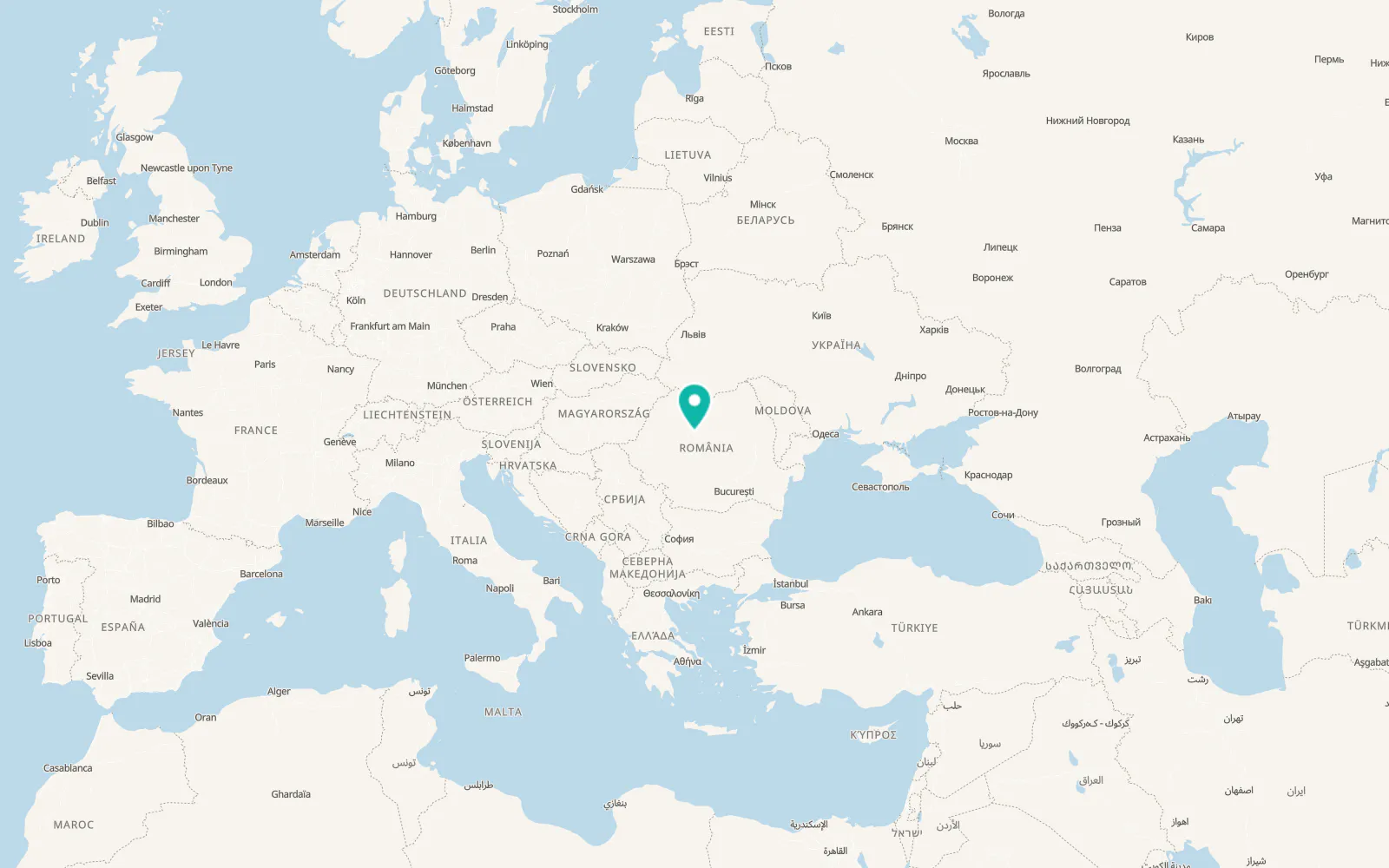 Map of Luduş