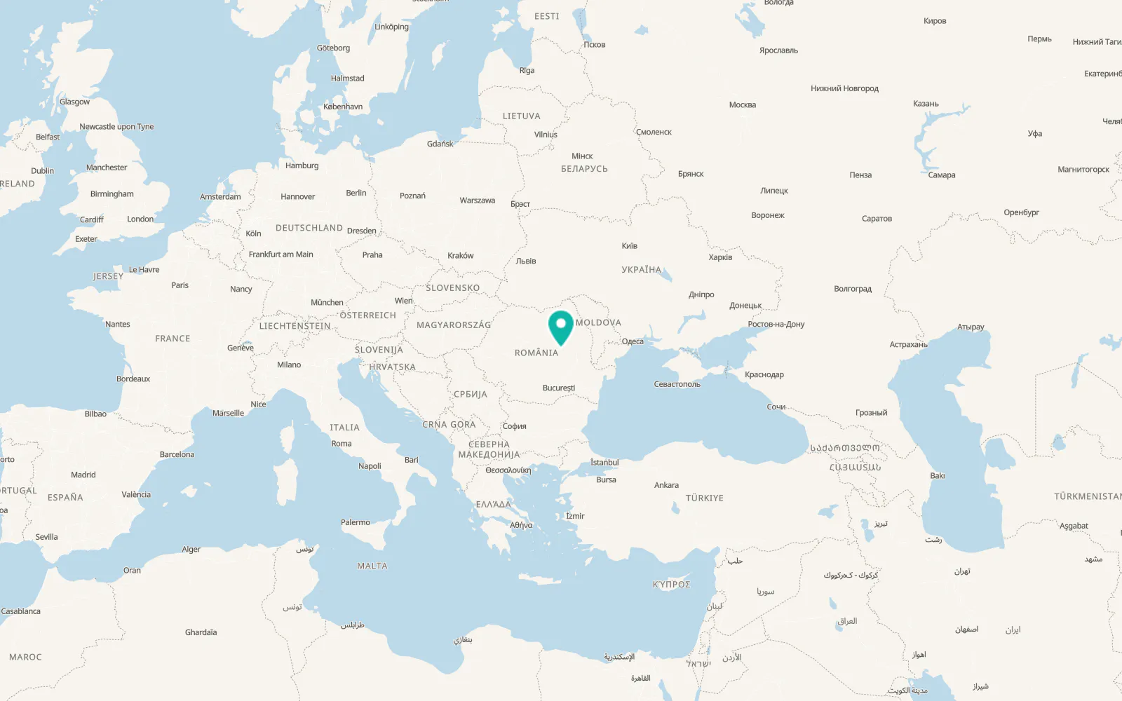 Map of Lutoasa