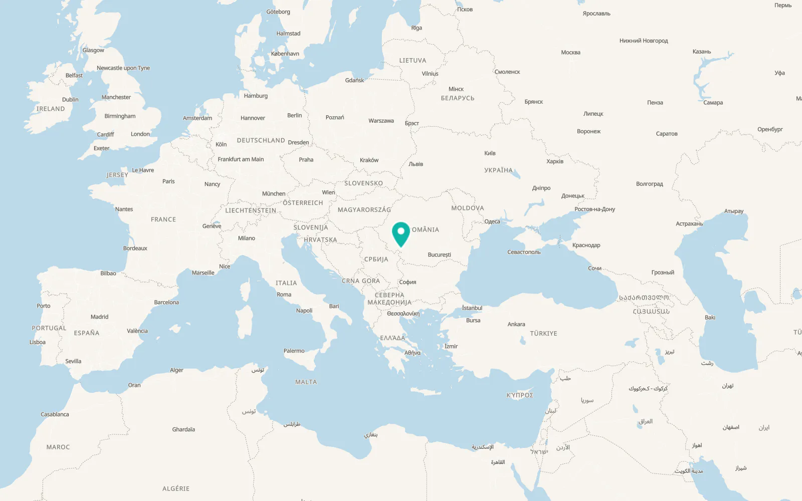 Map of Malovăţ