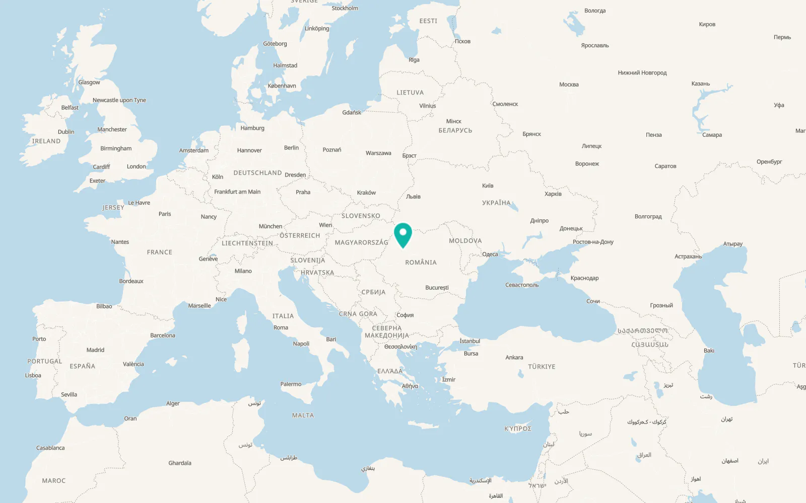 Map of Mărişel