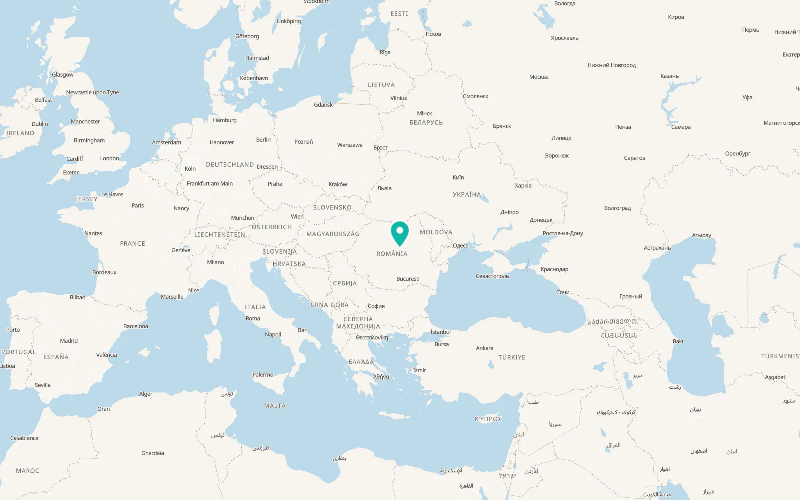 Map of Mărtiniş