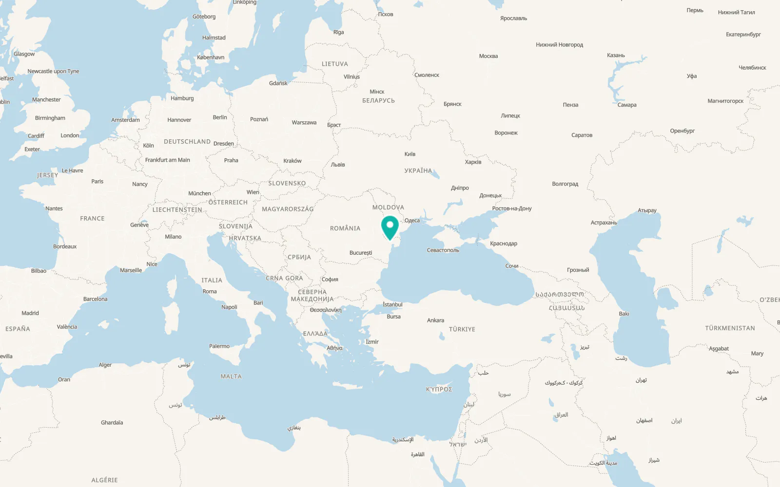 Map of Mihail Kogălniceanu