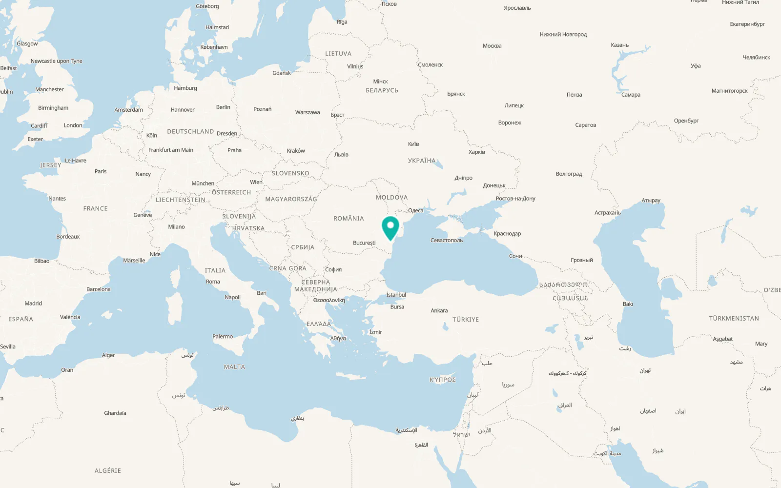 Map of Mihail Kogălniceanu