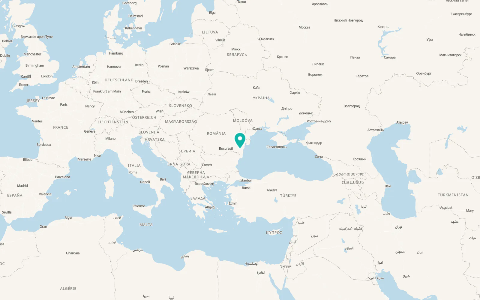 Map of Mircea Vodă