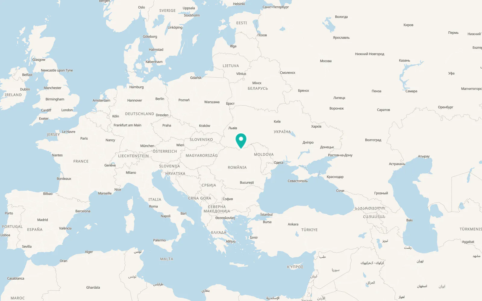Map of Moldova Suliţa