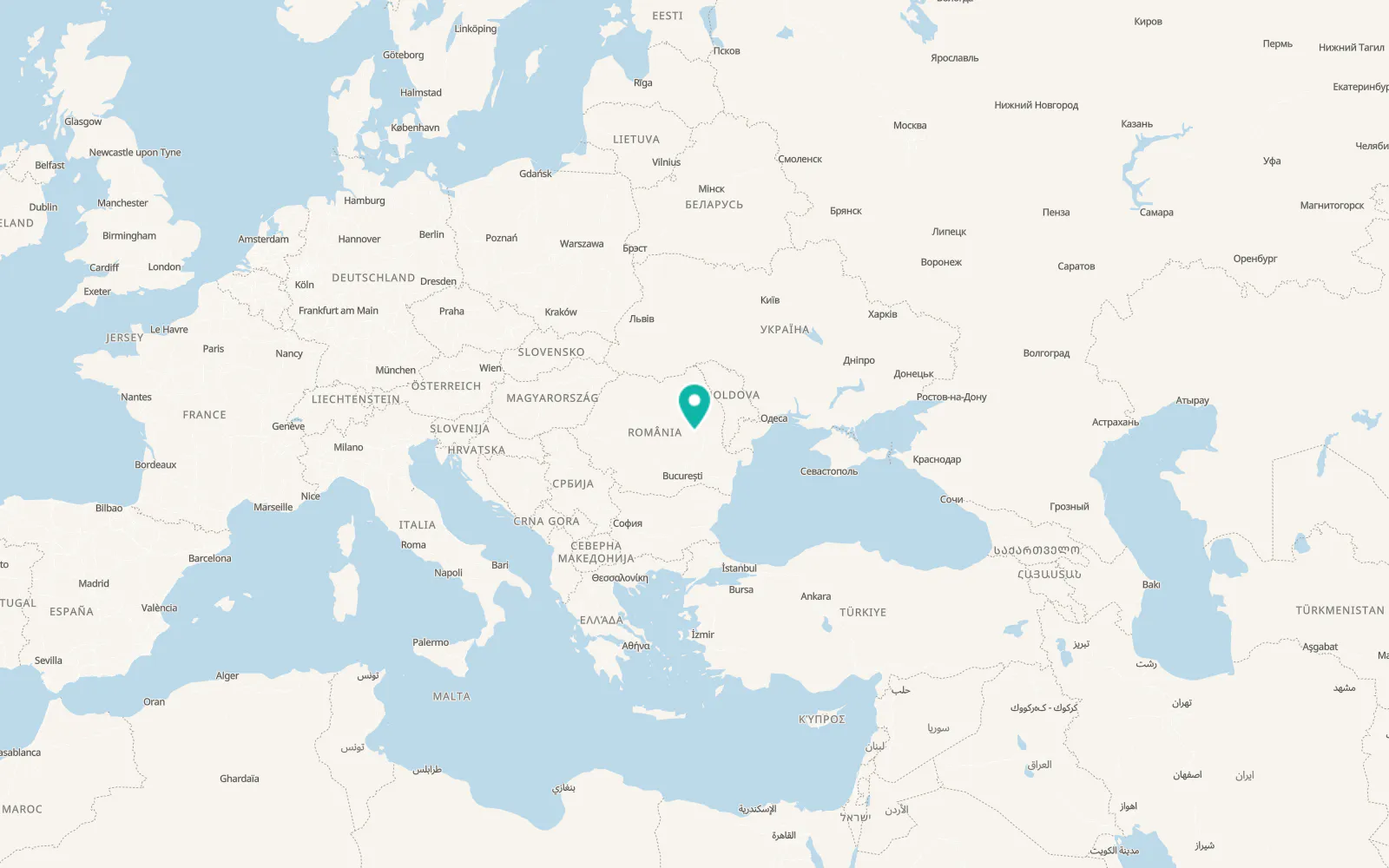 Map of Negrilești