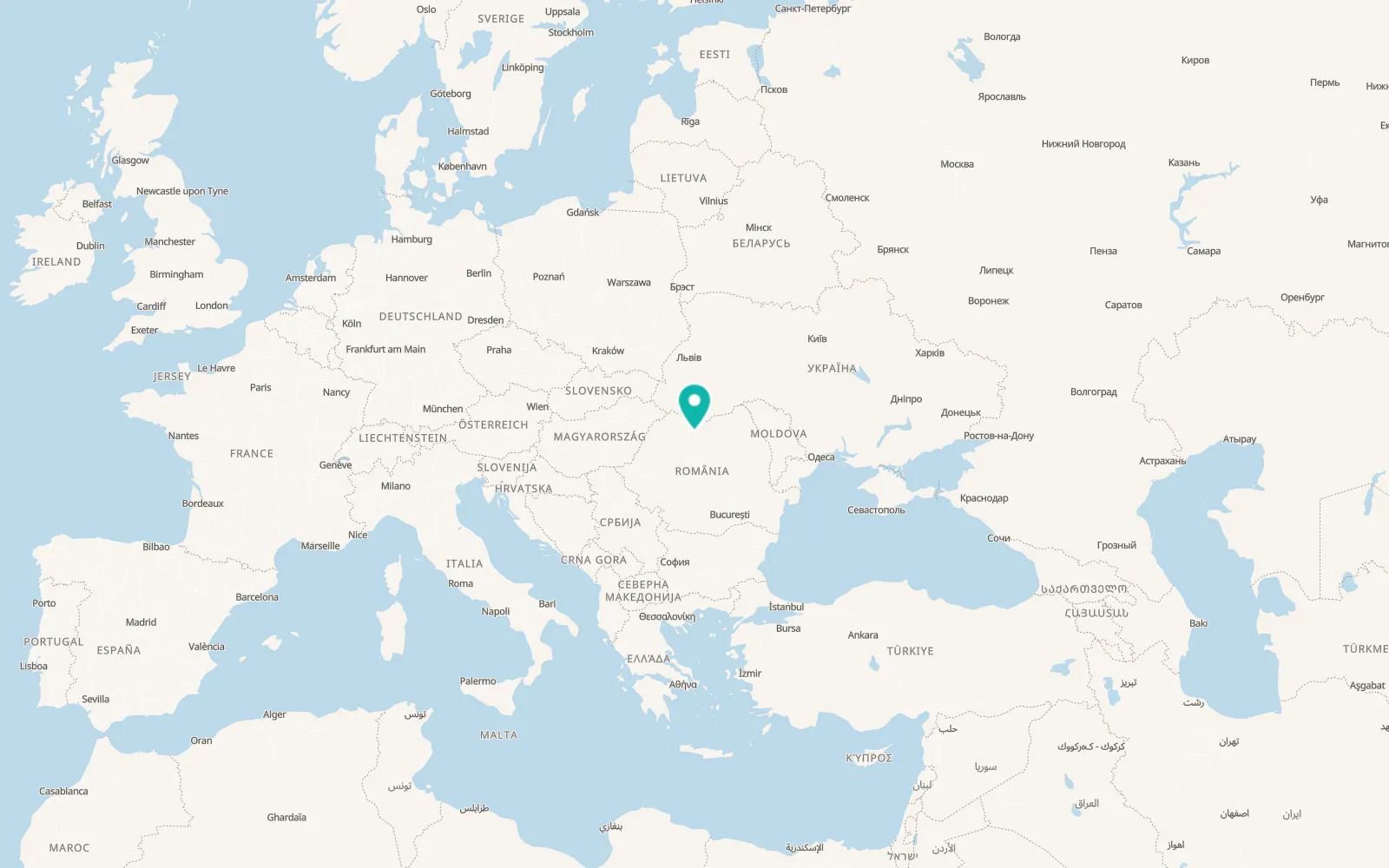 Map of Nimigea de Sus