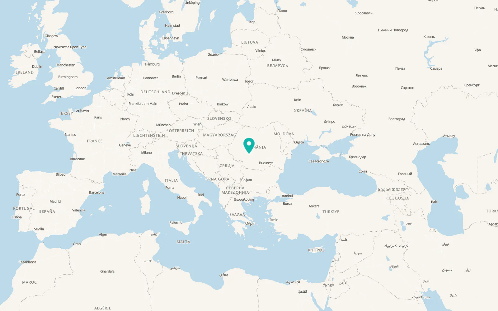 Map of Novaci