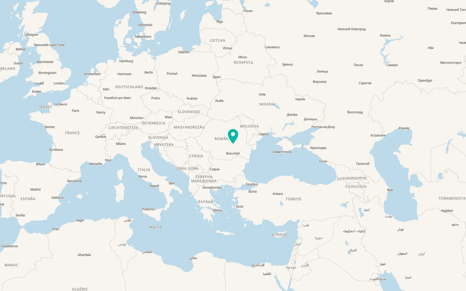 Map of Nucșoara de Sus