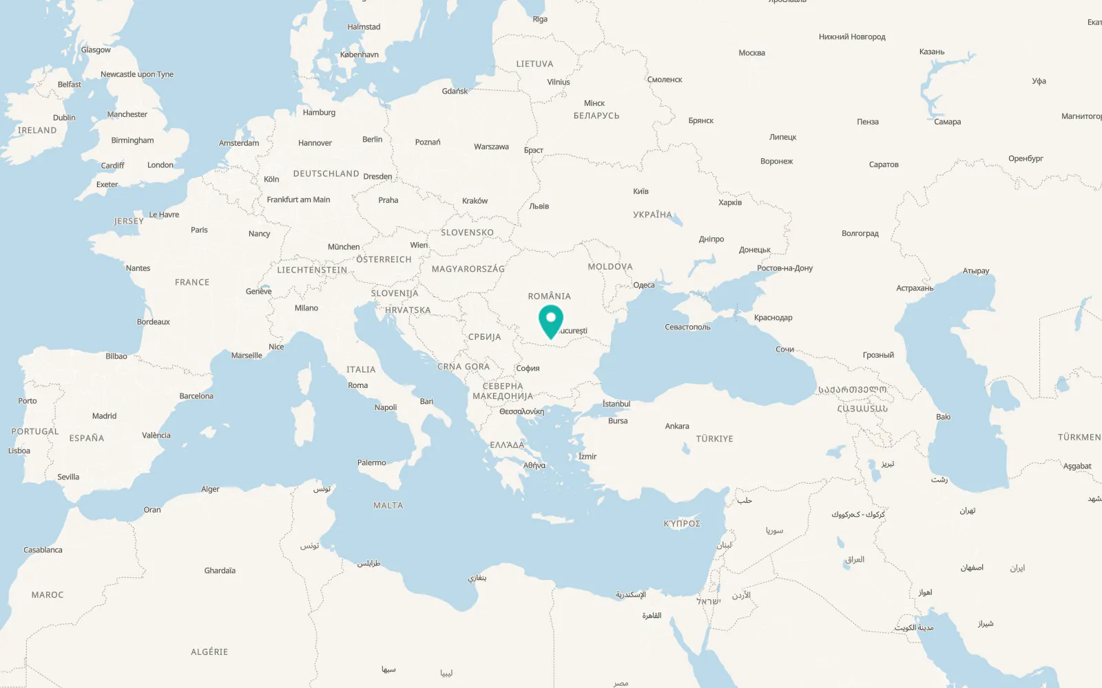 Map of Olteanca