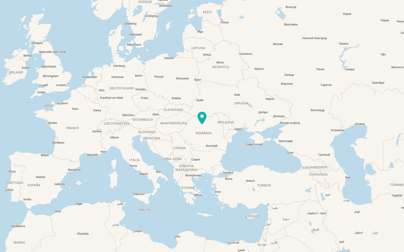 Map of Orosfaia