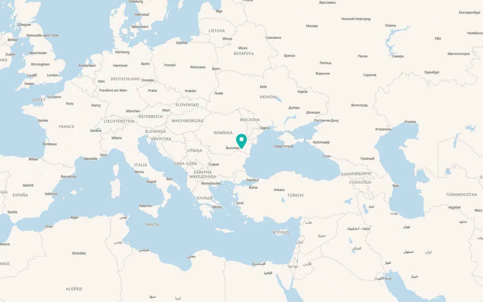 Map of Ostrov