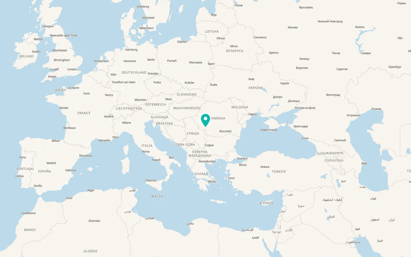 Map of Pârlagele