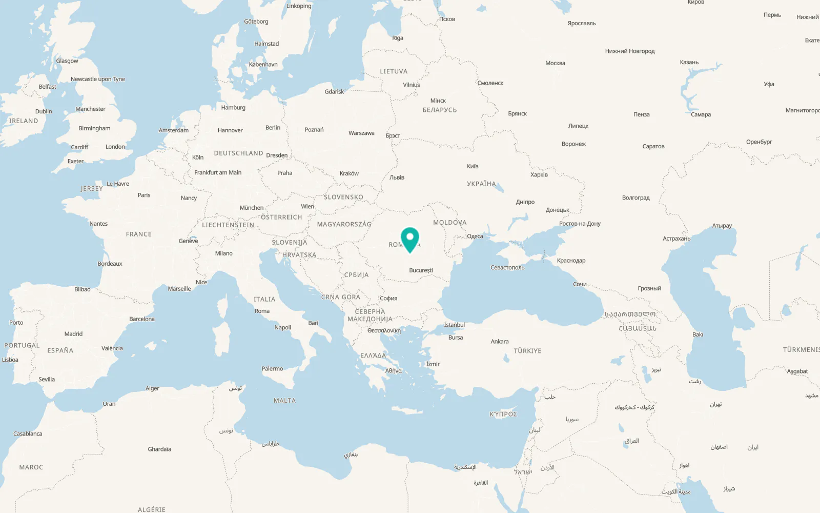 Map of Piatra