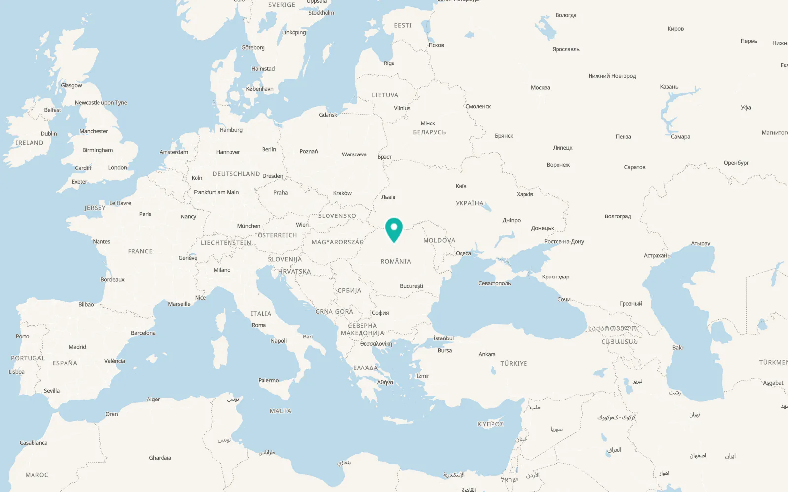 Map of Pinticu