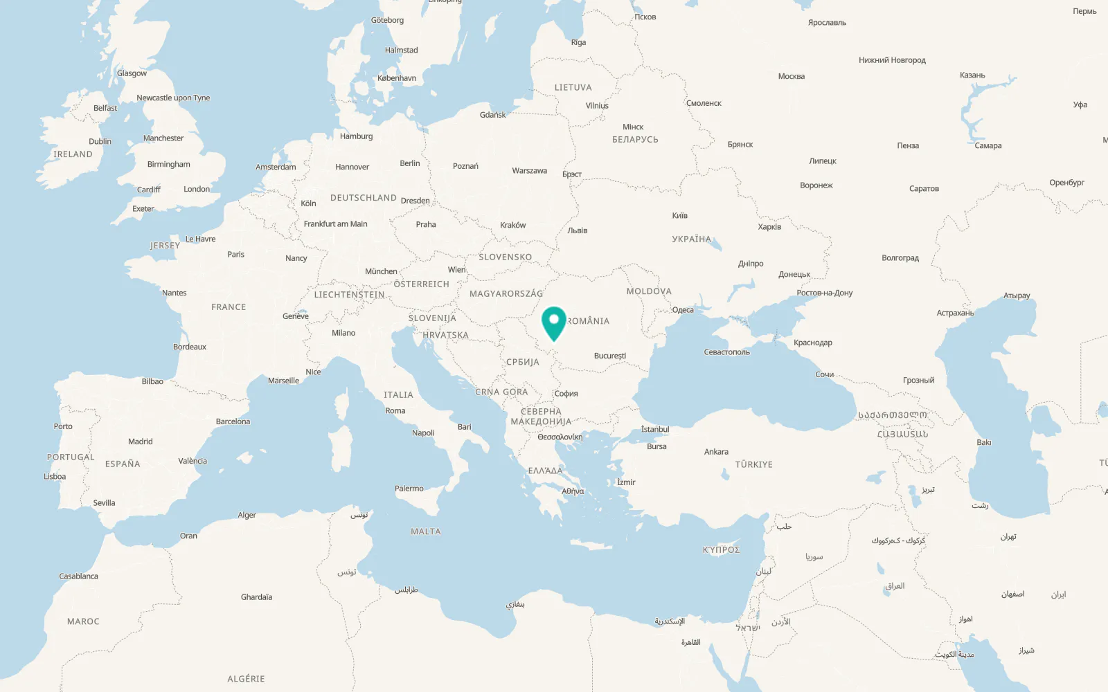 Map of Podeni