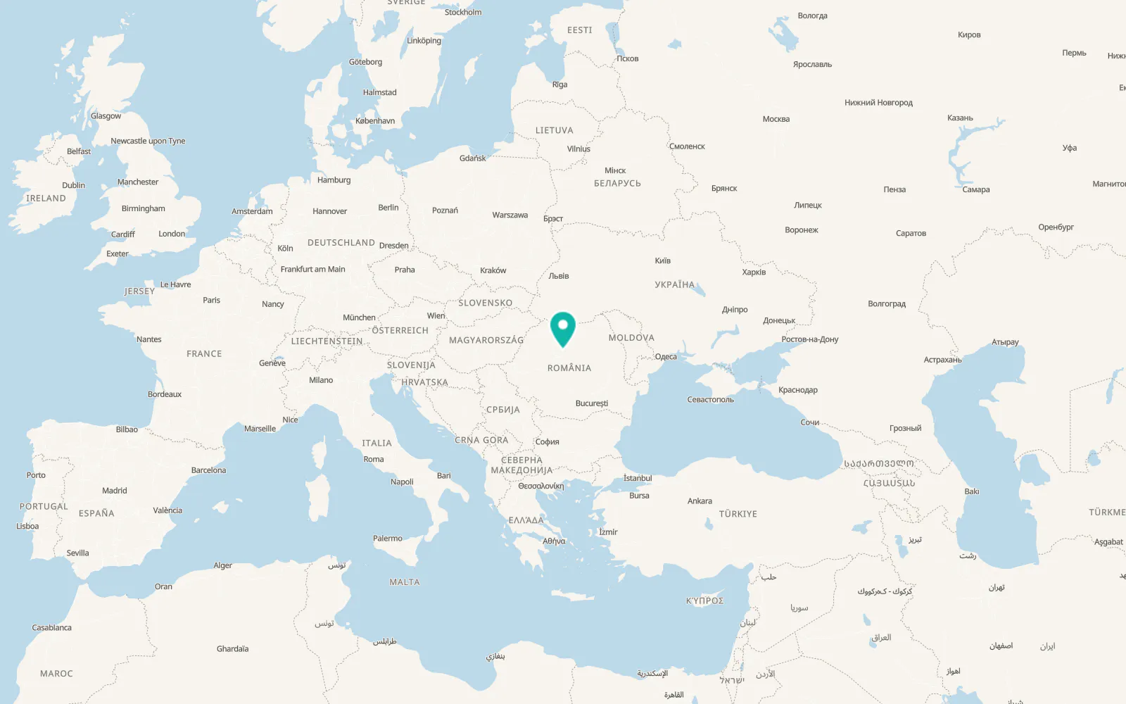 Map of Pogăceaua