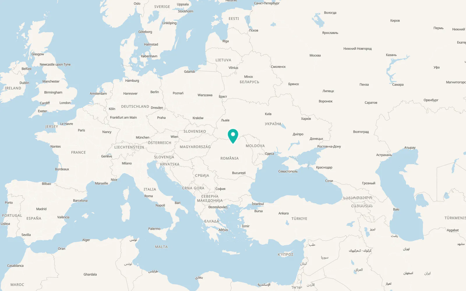 Map of Poiana Negrii