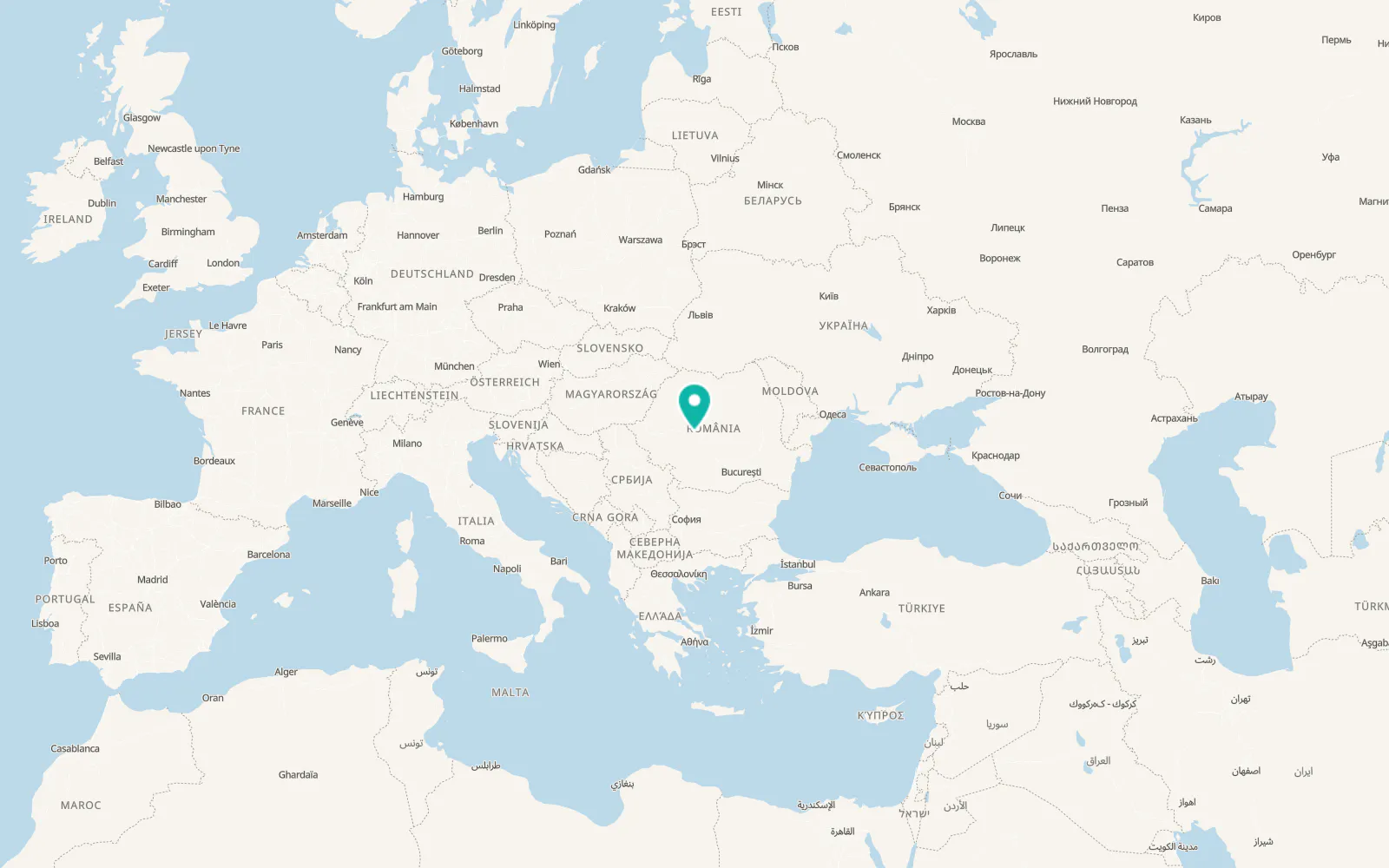 Map of Poiana Sibiului