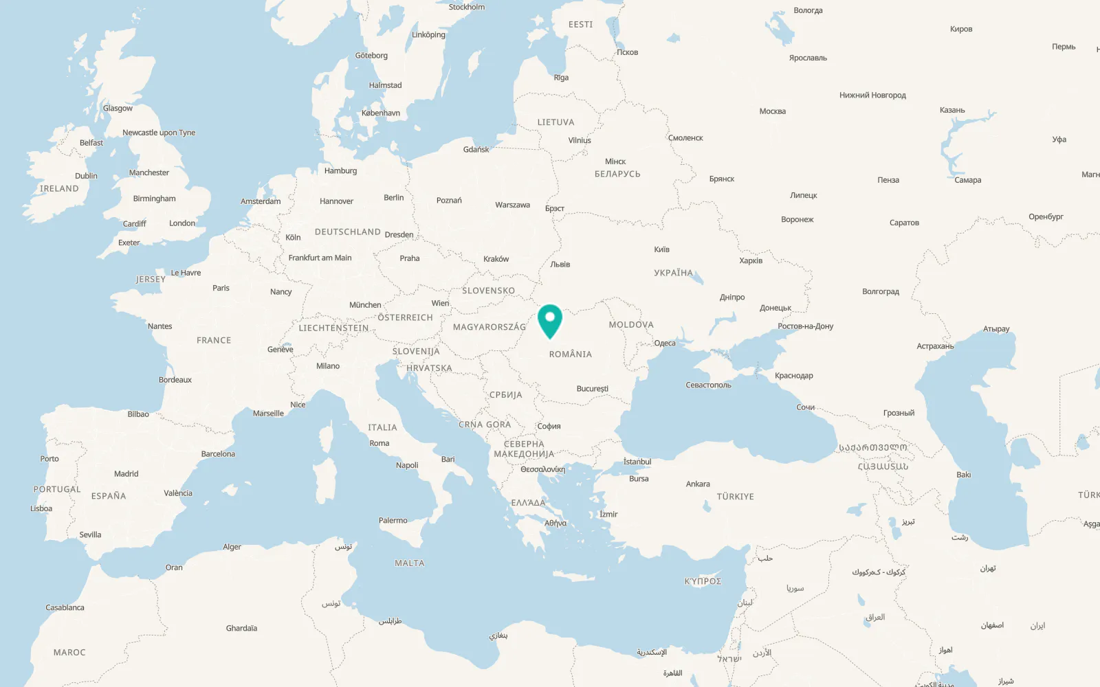 Map of Poşaga de Sus