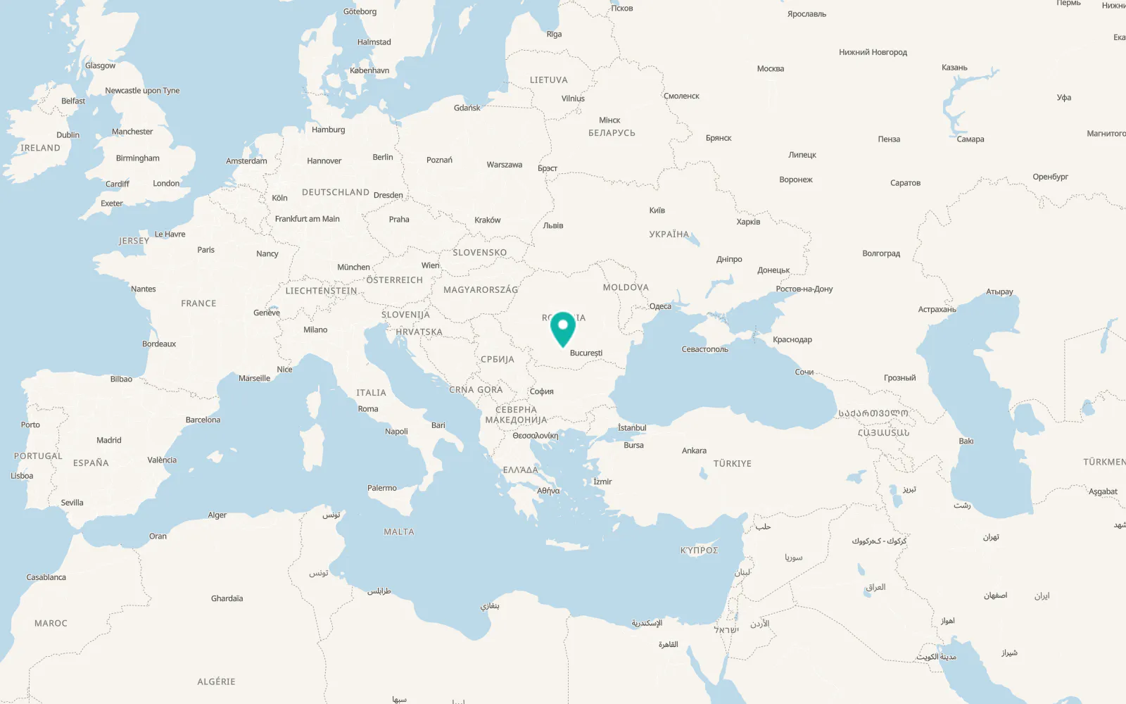 Map of Potcoava