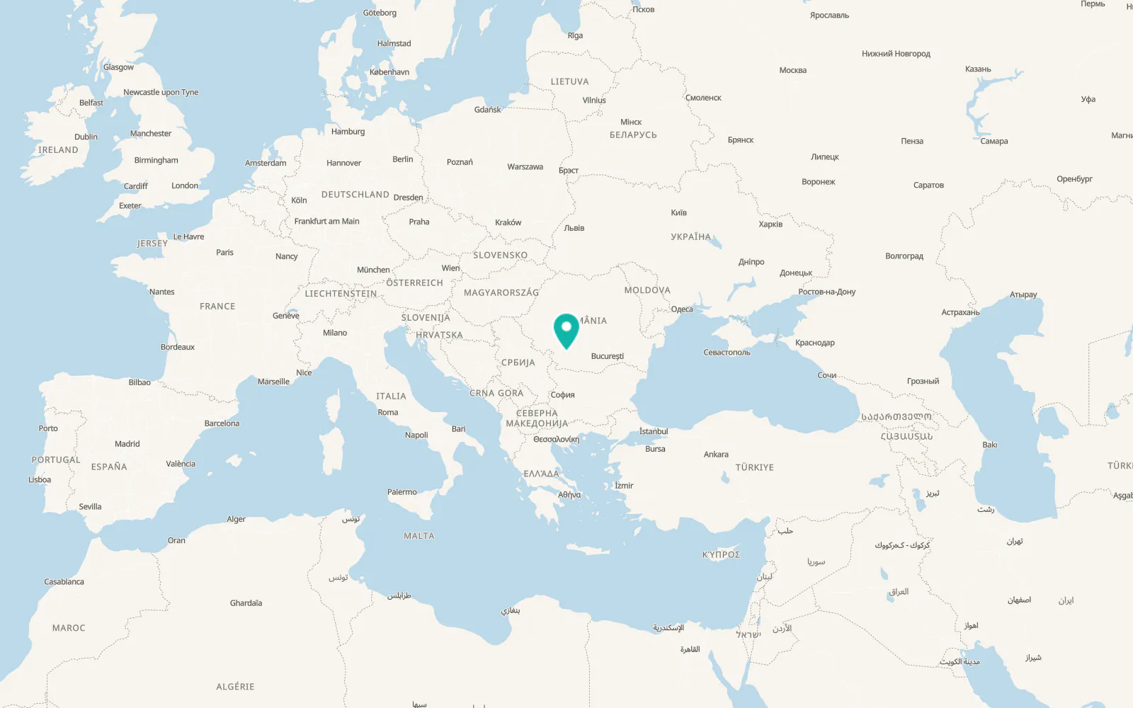 Map of Răcarii de Sus