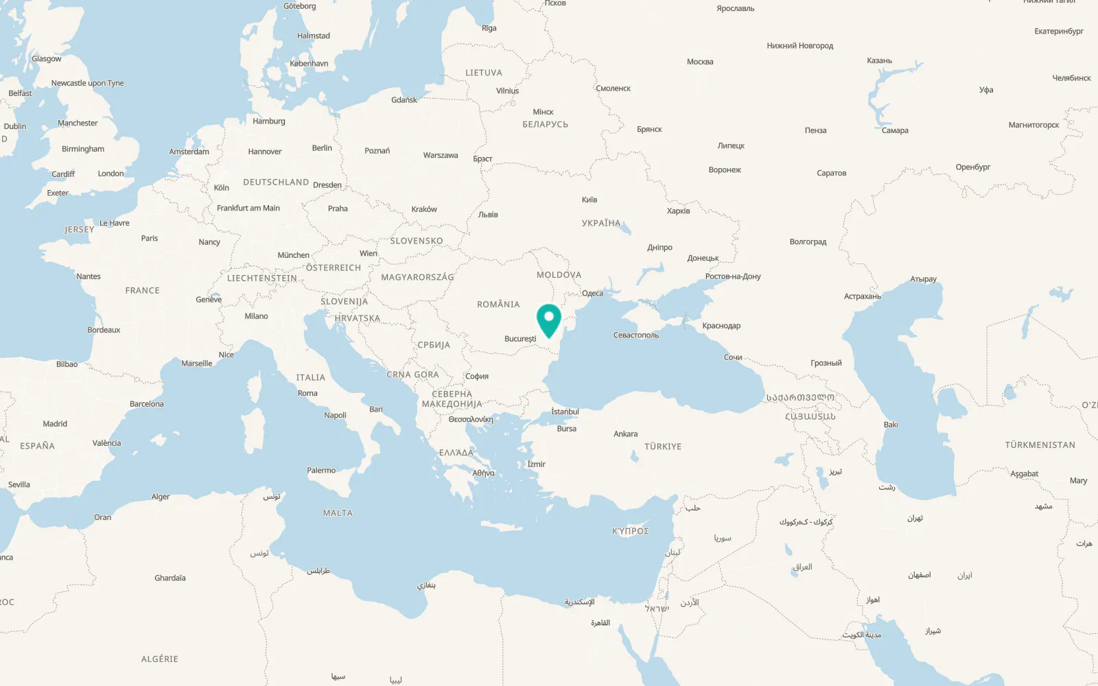 Map of Rasova