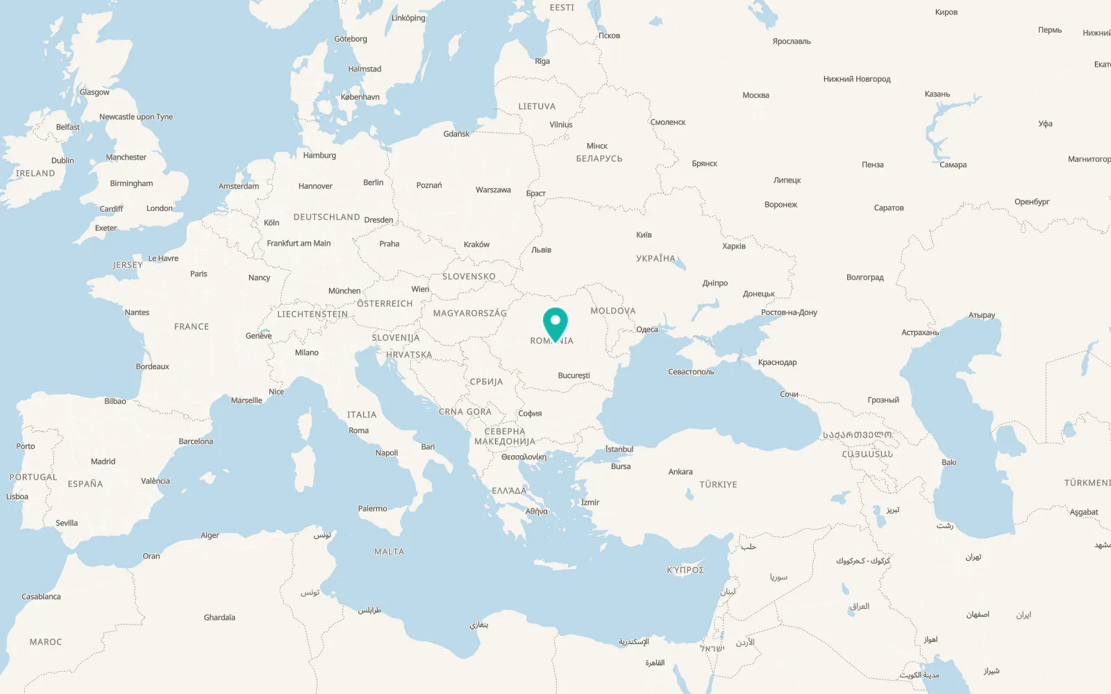 Map of Recea