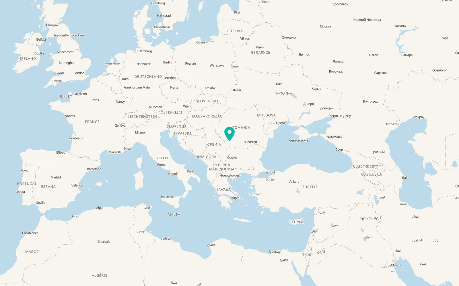 Map of Recea